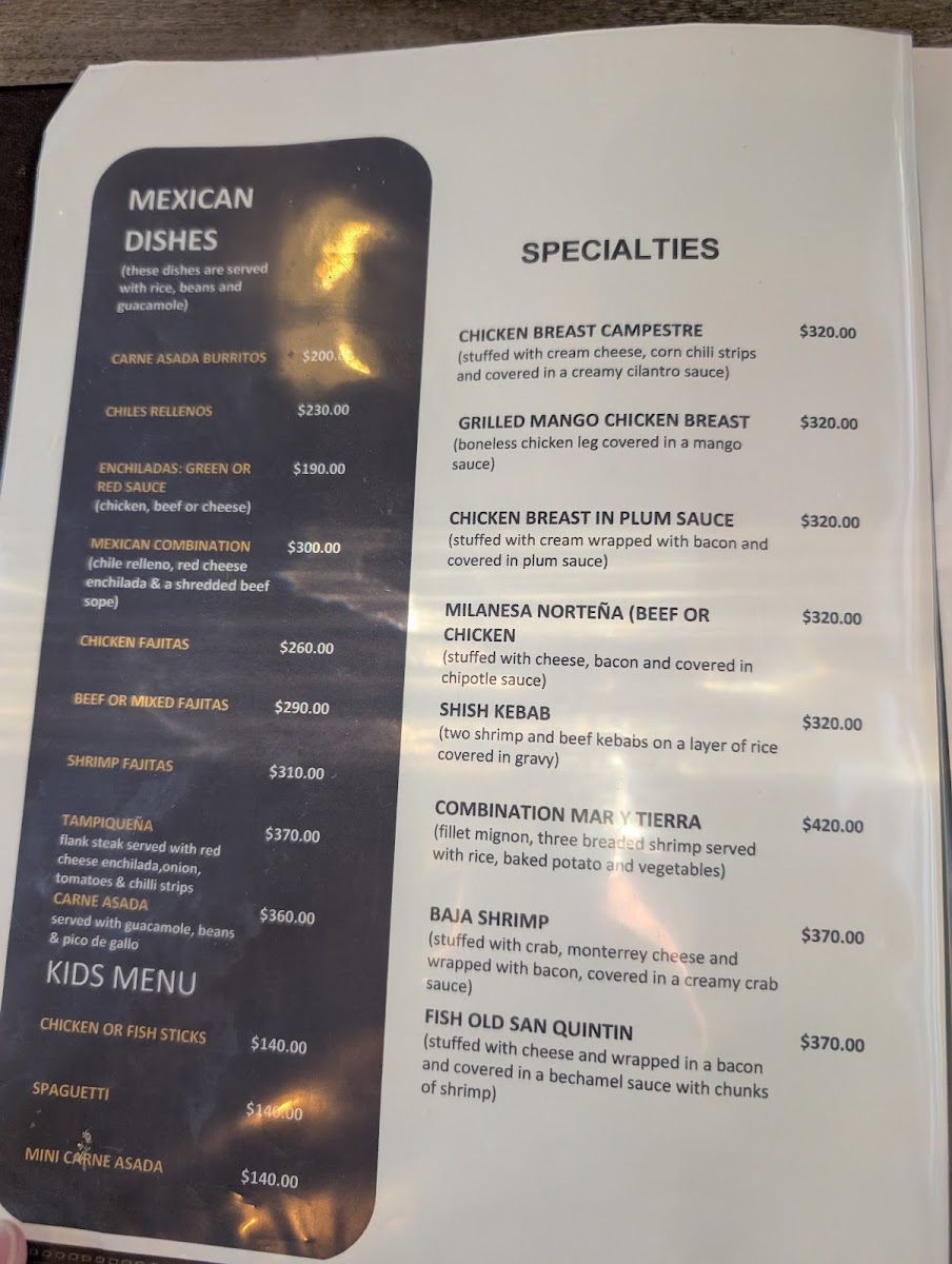 Restaurante Bar Jardines Baja Menu - Image 4