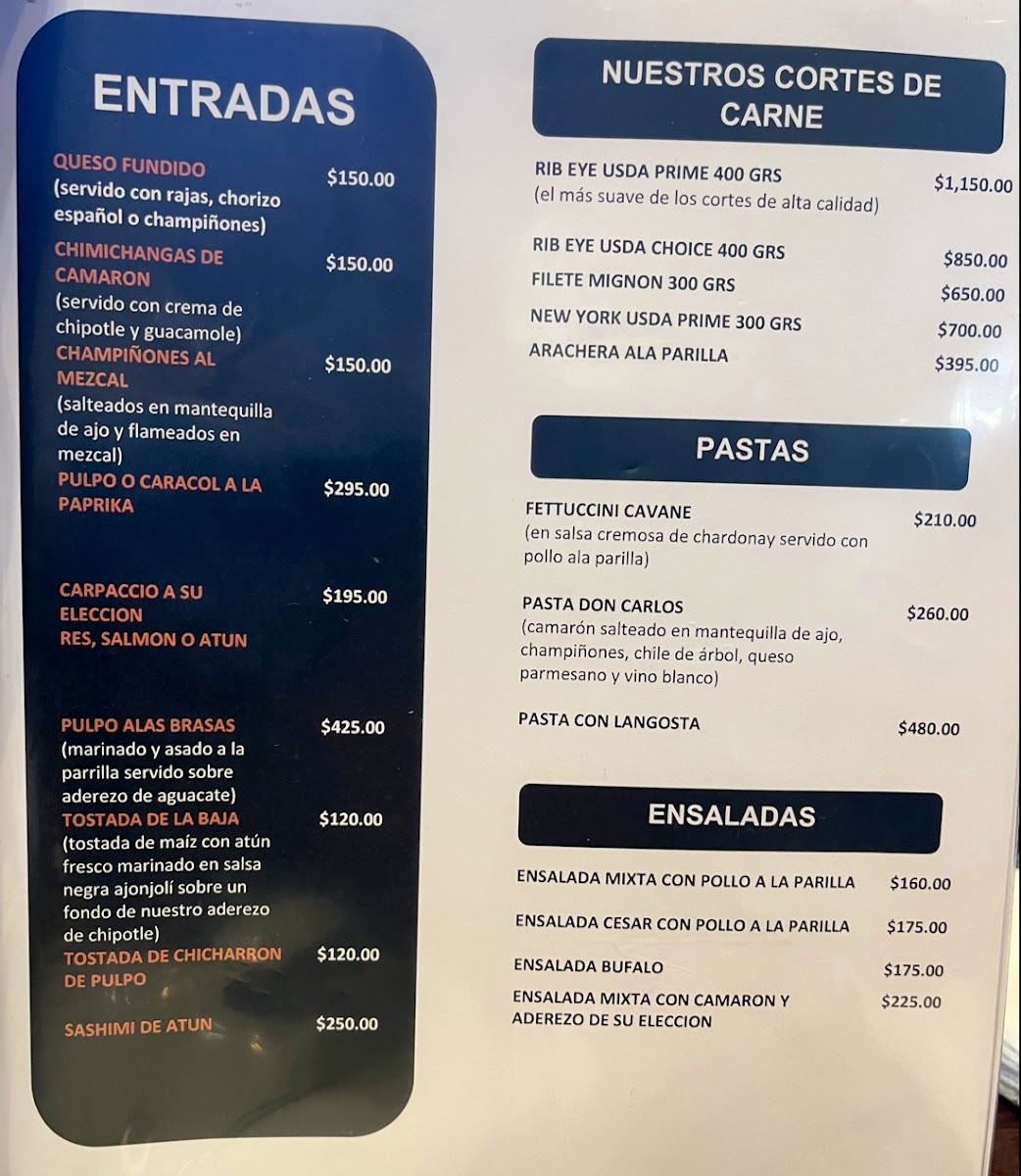 Restaurante Bar Jardines Baja Menu - Image 5